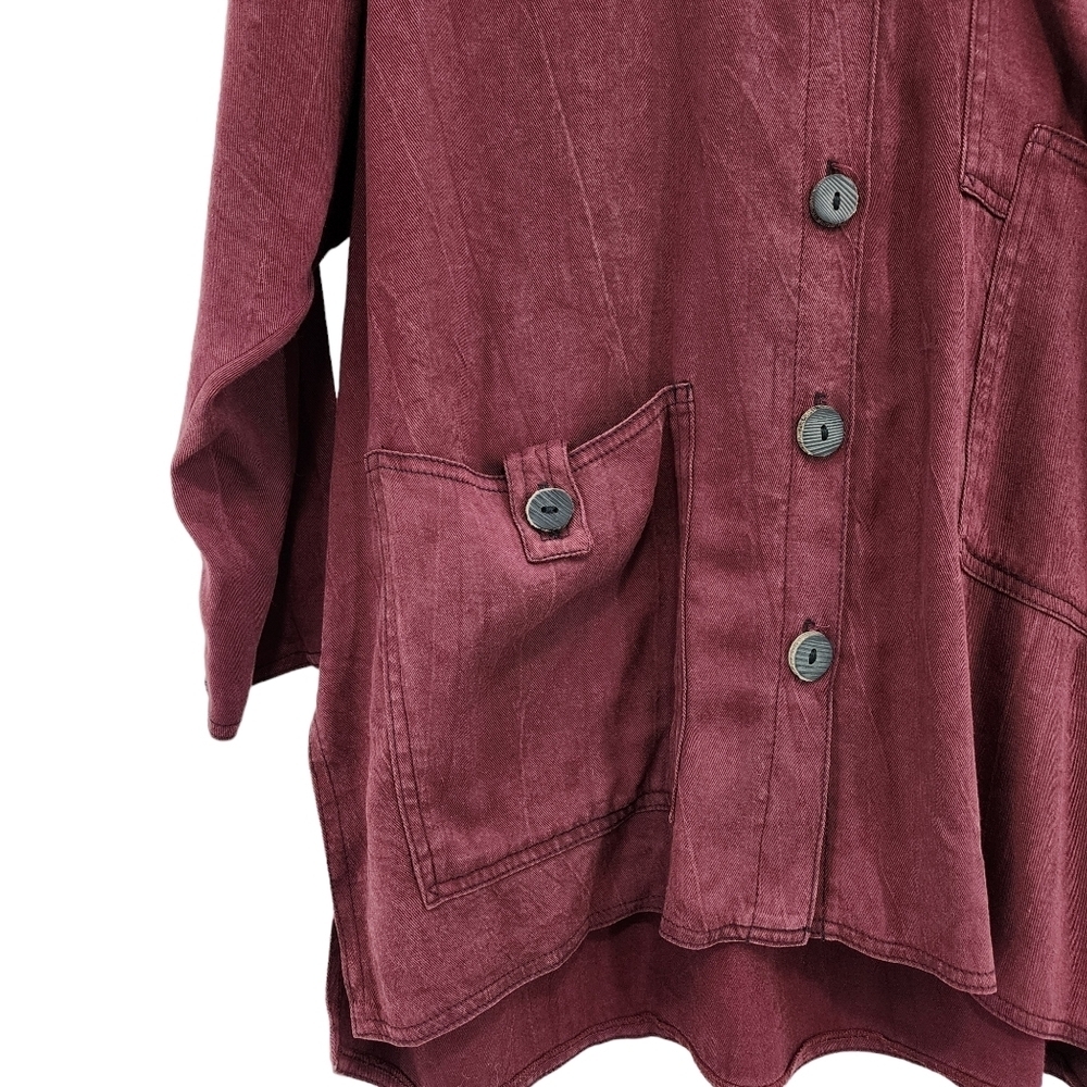 Bodil Women's Buttoned Pockets Button Down Shirt - 1 - Picture 5 of 8